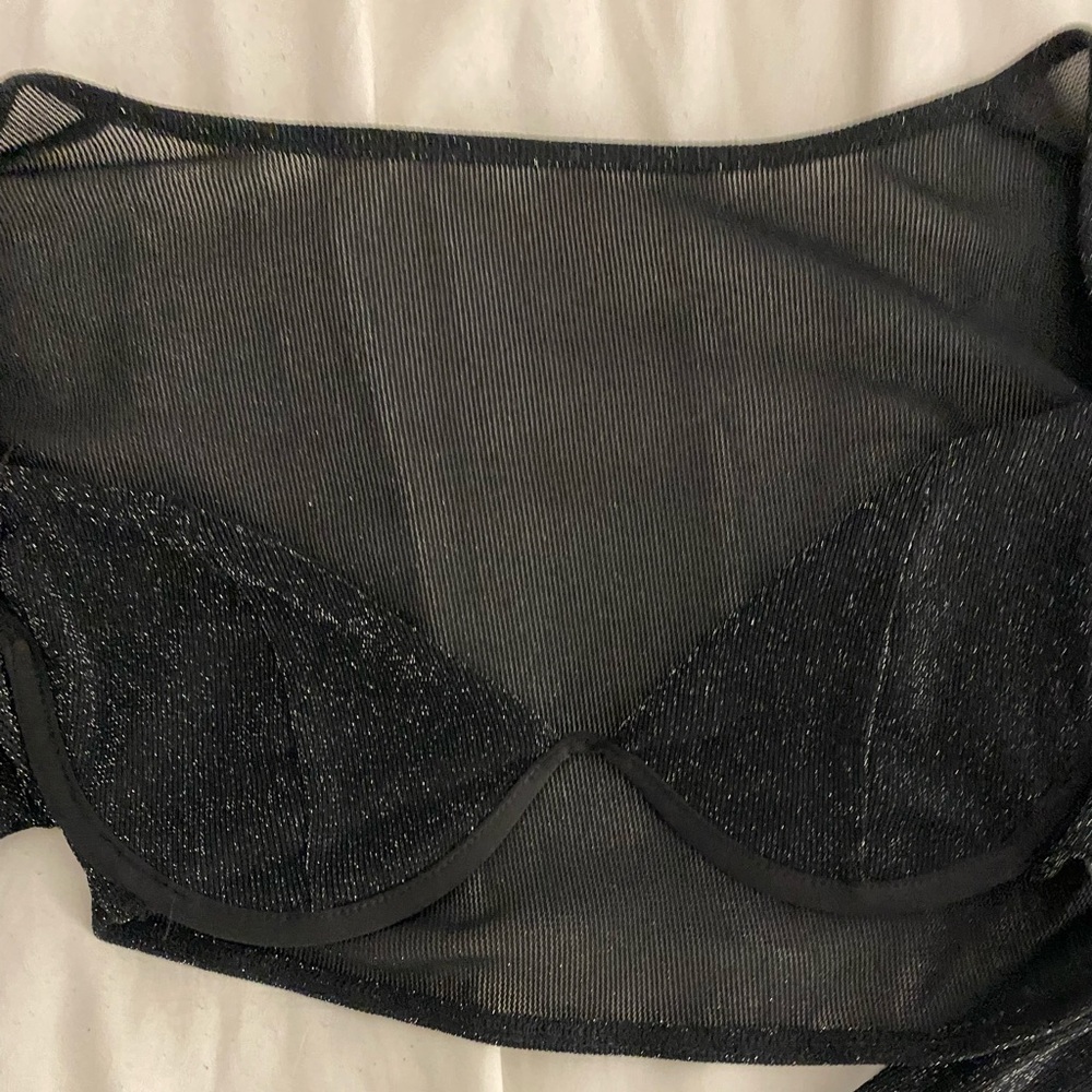 Black sparkly/ glitter/ metallic